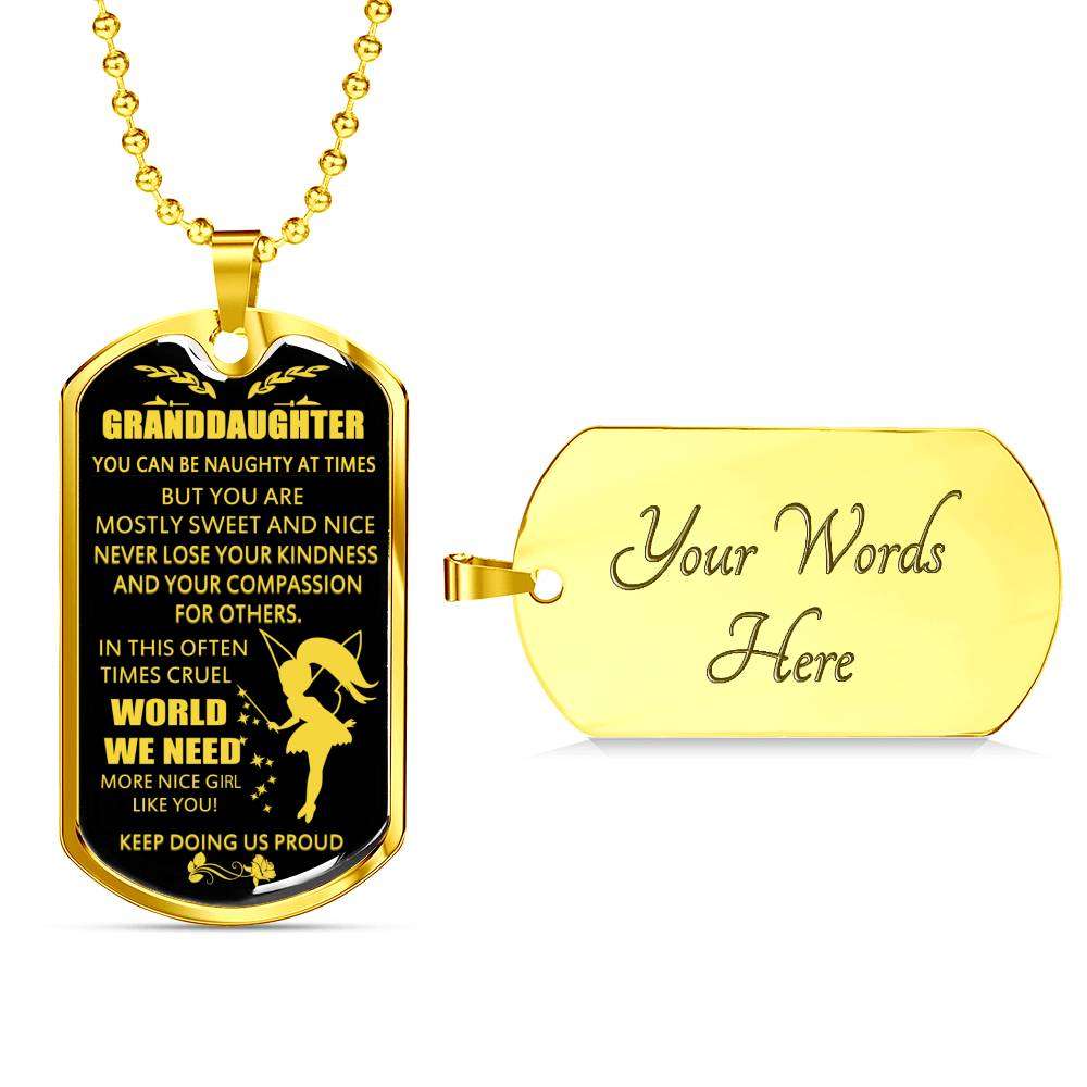 Granddaughter Dog Tag, To My Granddaughter Dog Tag : Gifts From Grandparents, Great Granddaughter Gifts Dog Tag-8 Gifts For Daughter Rakva