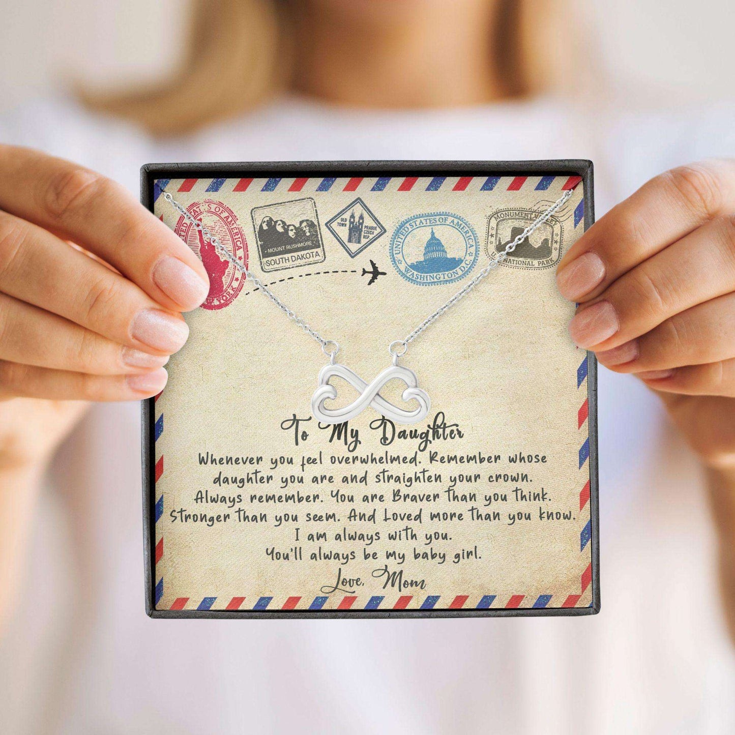 Granddaughter Necklace, Infinity Heart Pendant “ To My Granddaughter Necklace Gifts Gifts For Daughter Rakva