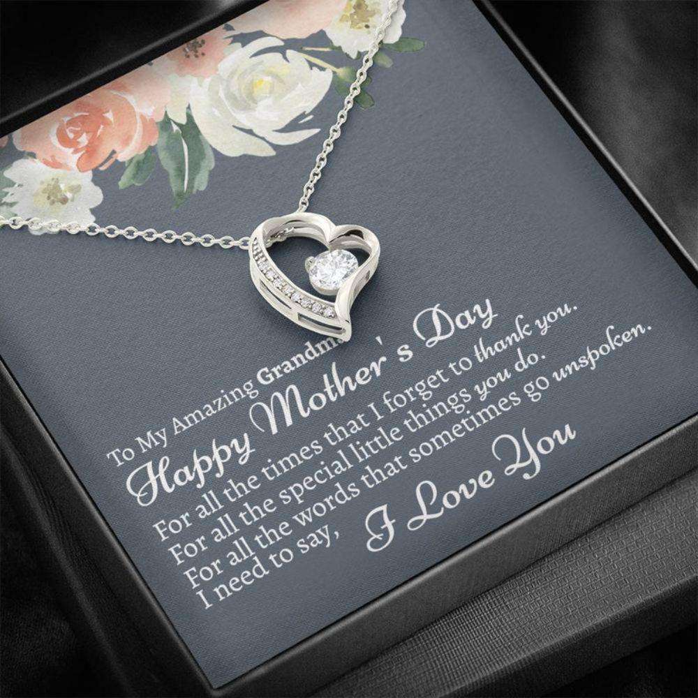 Grandmother Necklace, Grandma Mother'S Day Gift, Mothers Day