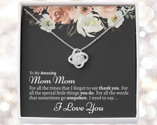 Grandmother Necklace, Mom Mom Gift, Mommom Necklace, Mommom Gift From Granddaughter Gifts For Daughter Rakva