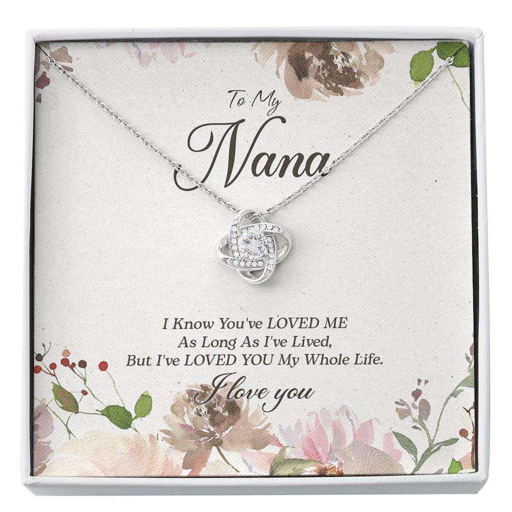 Grandmother Necklace, To My Nana Necklace, Loved You My Whole Life, Nana Gift, Nana From Granddaughter, Gifts For Nana Custom Necklace