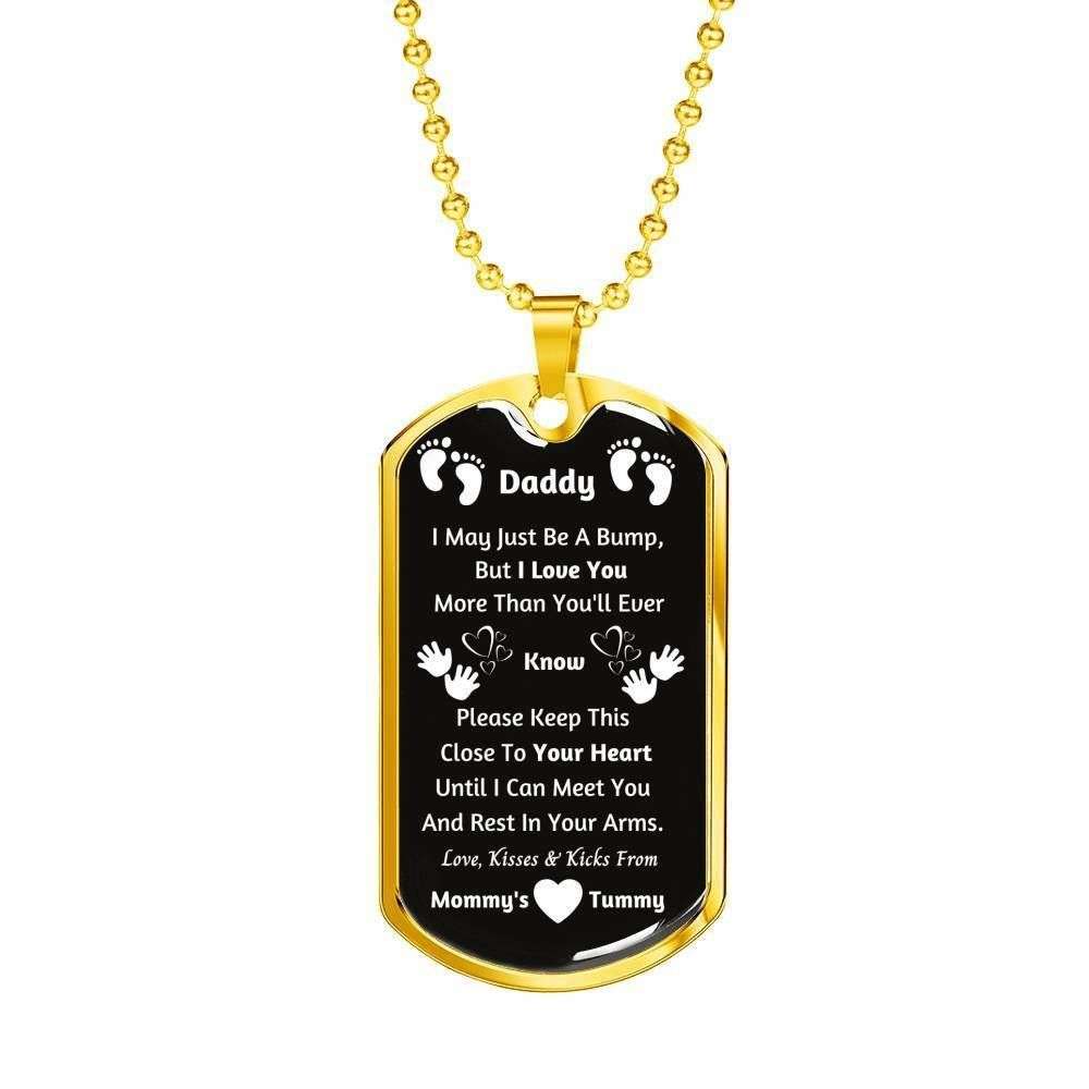 Love You More Than You Ever Know Dog Tag Military Chain Necklace Rakva