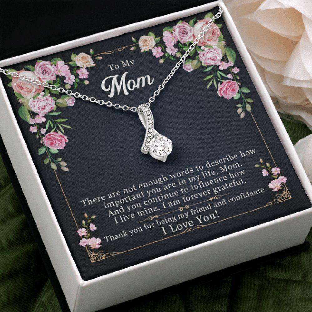 Mom Necklace, Mother’S Day Necklace To My Mom From Son/Daughter, Thank You  Mom Gift, Mom Jewelry