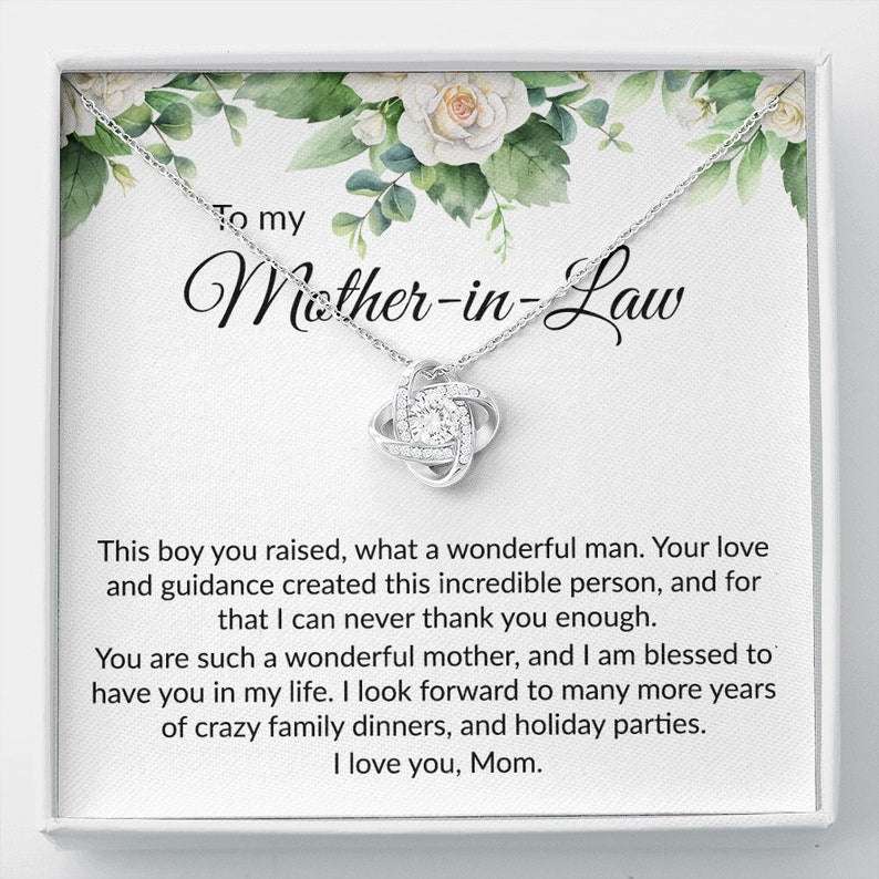 Mother-In-Law Necklace, Mother In Law Necklace Gift, Gift From Bride To Mother Of The Groom, Future Mother-In-Law Necklace, Wedding Jewelry Gift