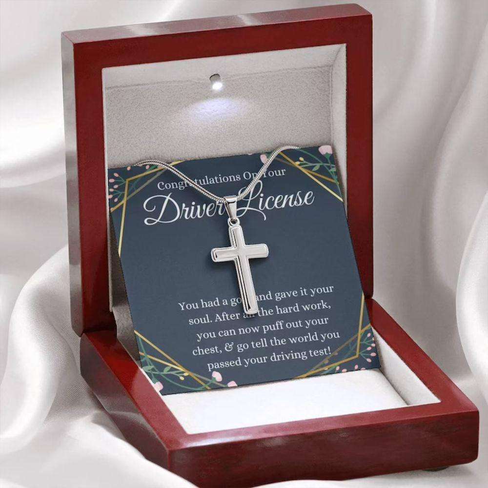 New Driver Necklace Gift, Drive Safe First Time Driver Present Drivers License Gift Rakva