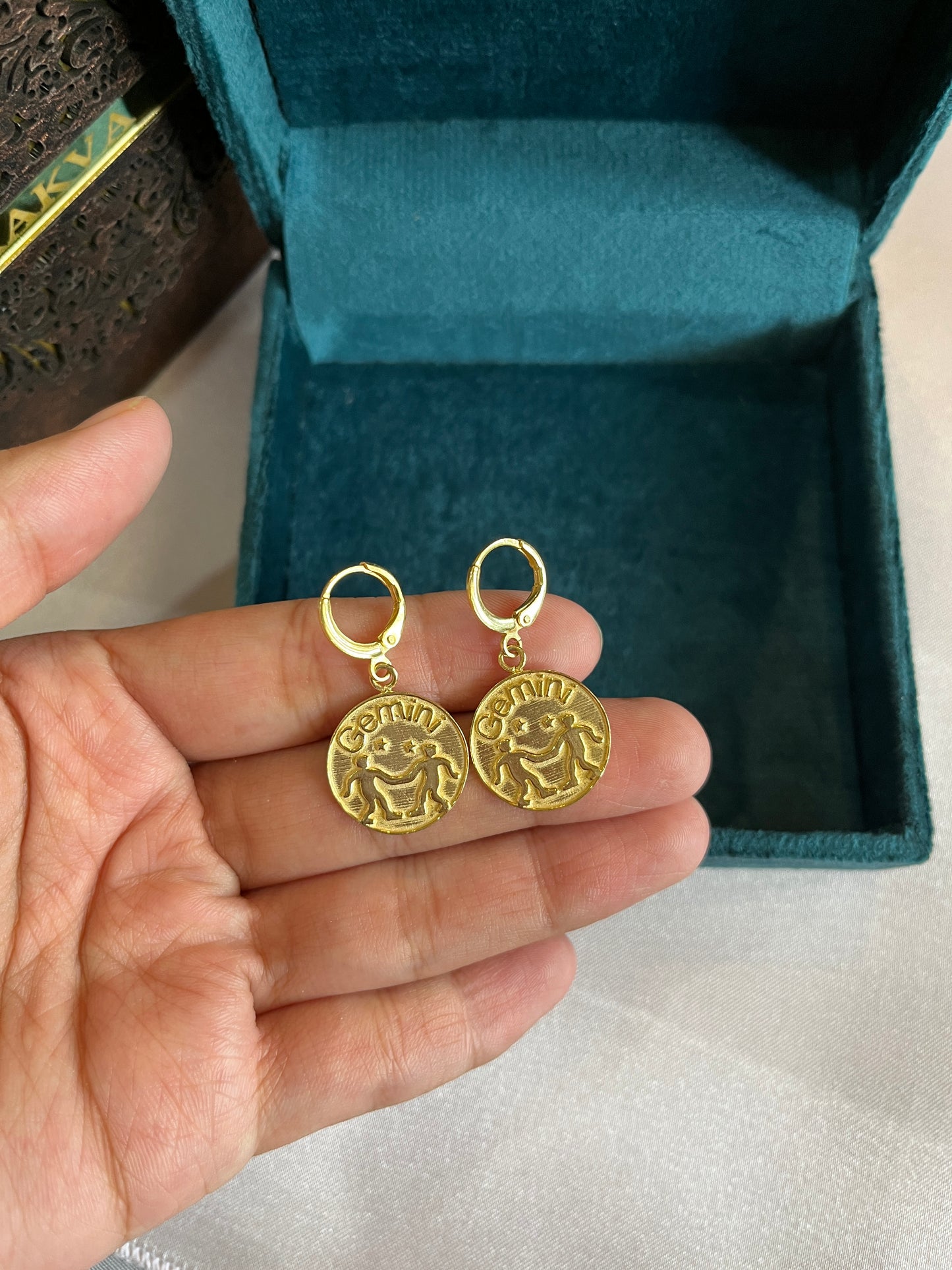 Gemini 925 Sterling Silver Earrings – Playful Zodiac Jewelry | Rakva