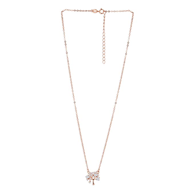 Rakva 925 Sterling Tree Necklace For Life Women & Girls | With Certificate Of Authenticity For Self Rakva
