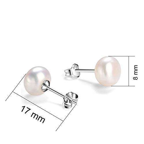 Rakva Cubic Pearl White Earrings - 925 Sterling Silver For Self Rakva