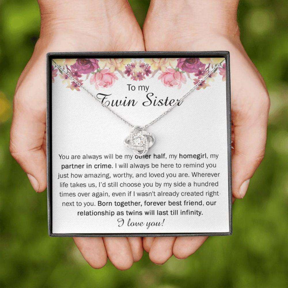 Sister Necklace, Necklace For My Twin, Birthday Necklace For Twin