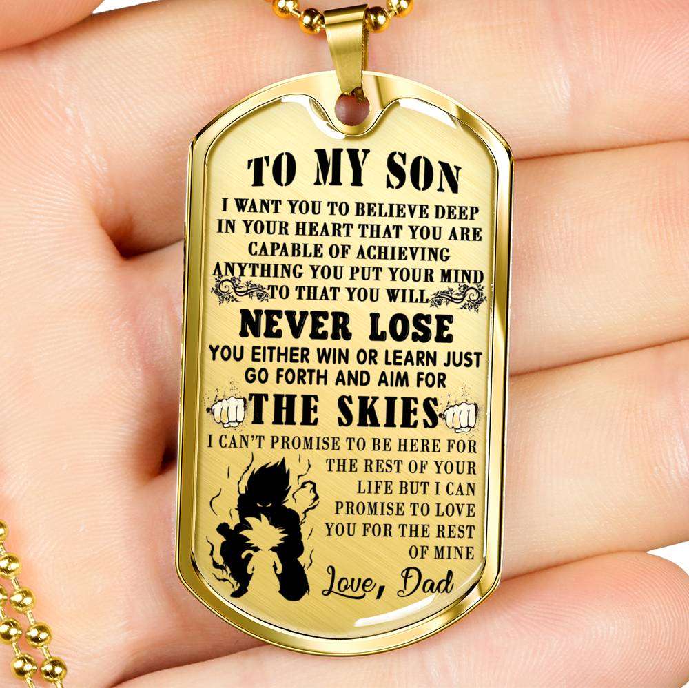 Son Dog Tag, Custom Picture Dog Tag For Son, Gift For Son, Son Necklace, Father And Son Dog Tag-13 Gifts For Son Rakva