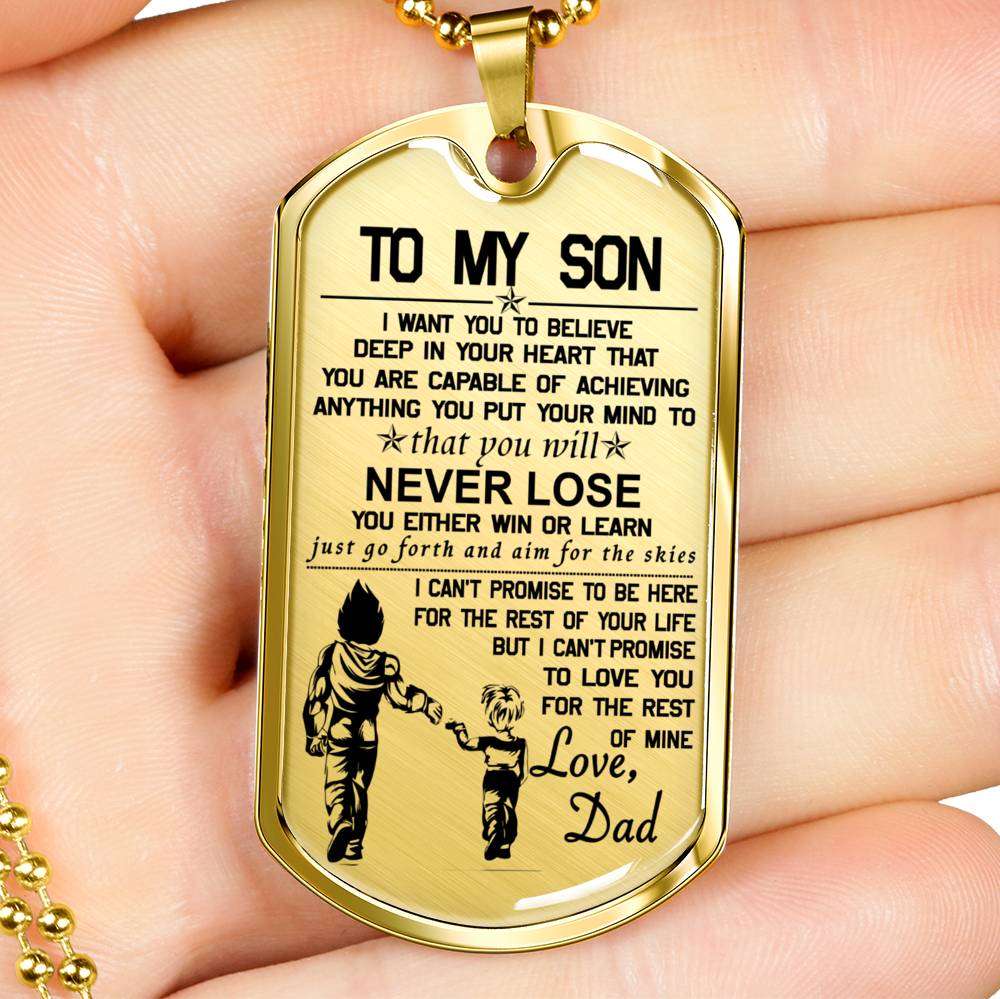Son Dog Tag, Custom Picture Dog Tag For Son, Gift For Son, Son Necklace, Father And Son Dog Tag-183 Gifts For Son Rakva