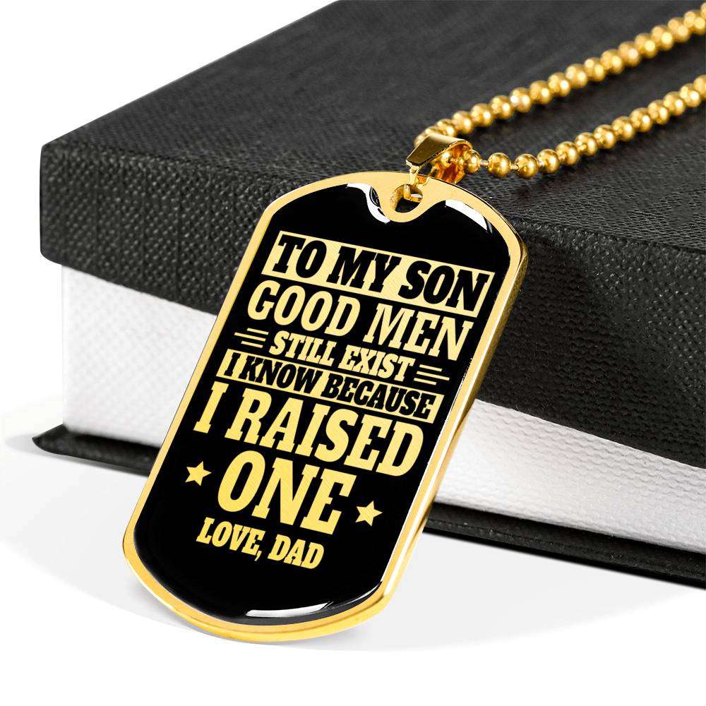 Son Dog Tag, Custom Picture Dog Tag For Son, Gift For Son, Son Necklace, Father And Son Dog Tag-40 Gifts For Son Rakva