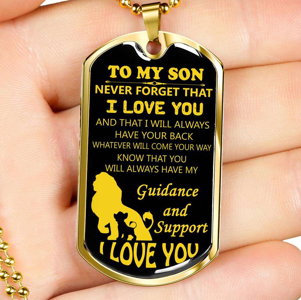 Son Dog Tag, Custom Picture Dog Tag For Son, Gift For Son, Son Necklace, Father And Son Dog Tag-84 Gifts For Son Rakva
