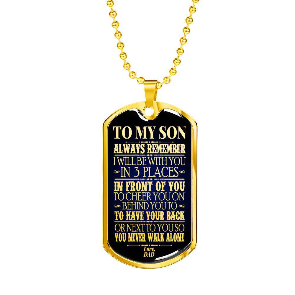Son Dog Tag, Custom Picture Dog Tag For Son, Gift For Son, Son Necklace, Father And Son Dog Tag-91 Gifts For Son Rakva