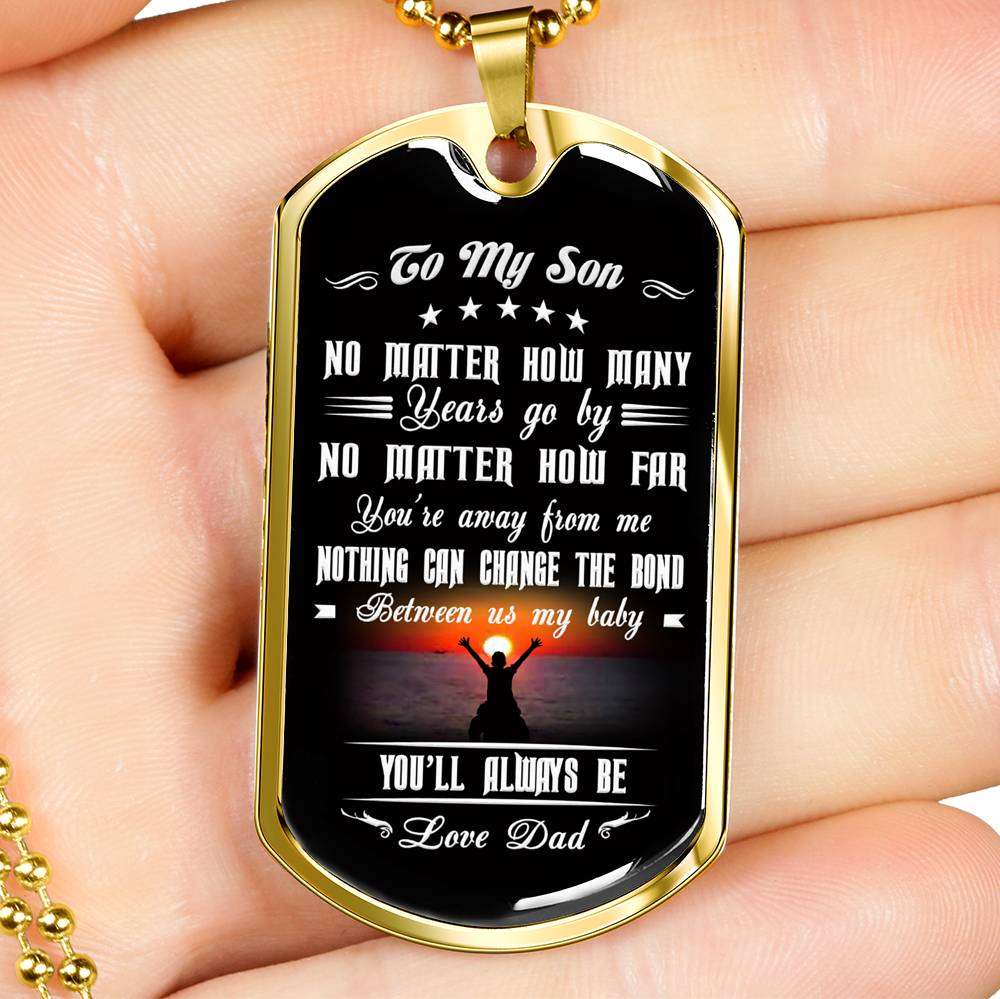 Son Dog Tag, Custom Picture Dog Tag For Son, Gift For Son, Son Necklace, Father And Son Dog Tag-92 Gifts For Son Rakva