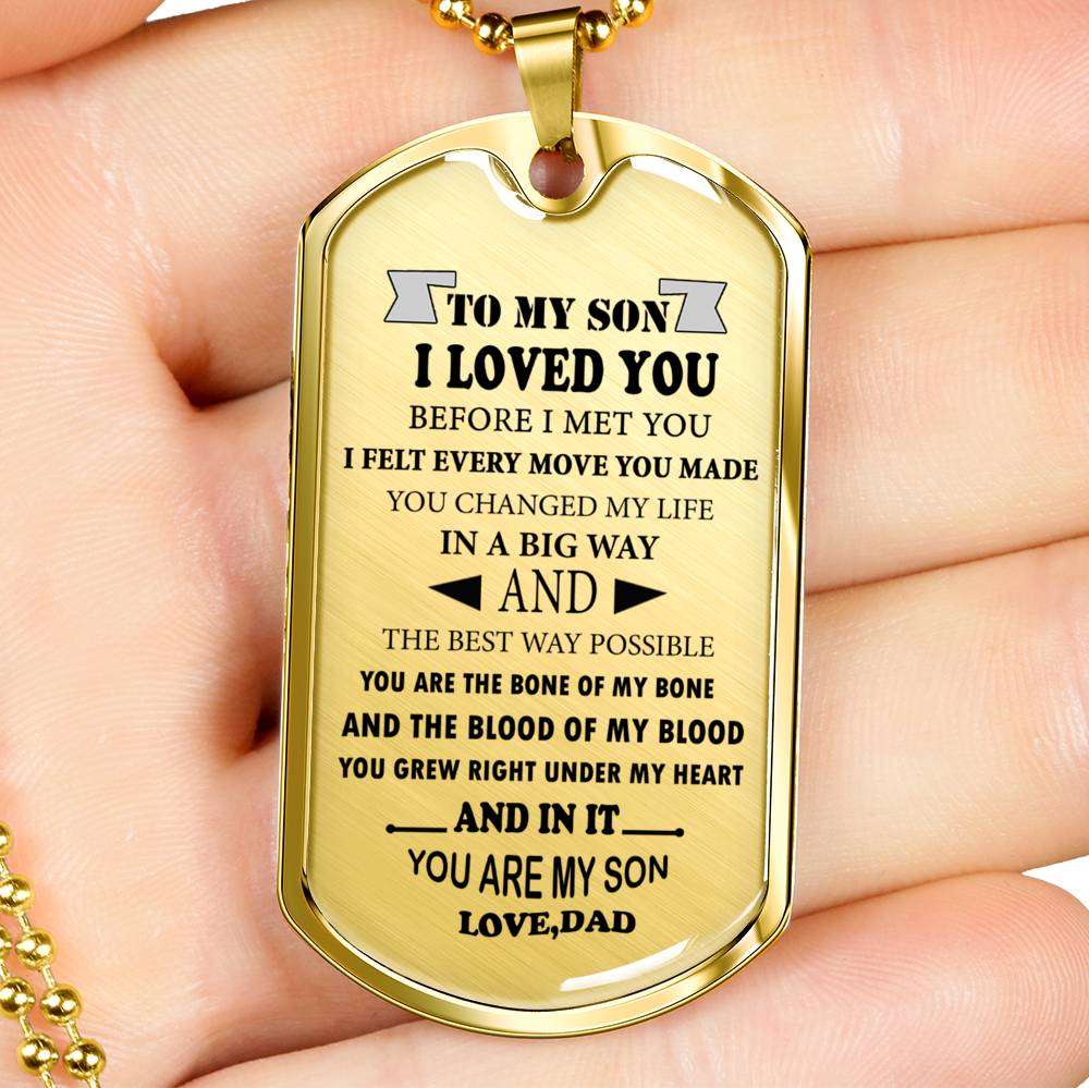 Son Dog Tag, Custom Picture Gift For Son Birthday, Dog Tags For Son, Engraved Dog Tag For Son, Father And Son Dog Tag-130 Gifts For Son Rakva
