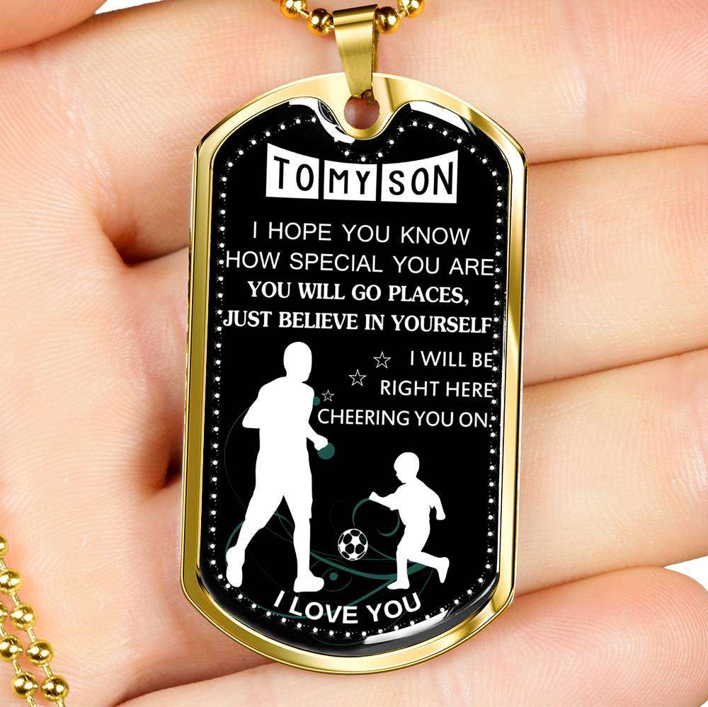 Son Dog Tag, Dog Tag For Son, Gift For Son, Son Necklace, Father And Son Dog Tag-102 Gifts For Son Rakva
