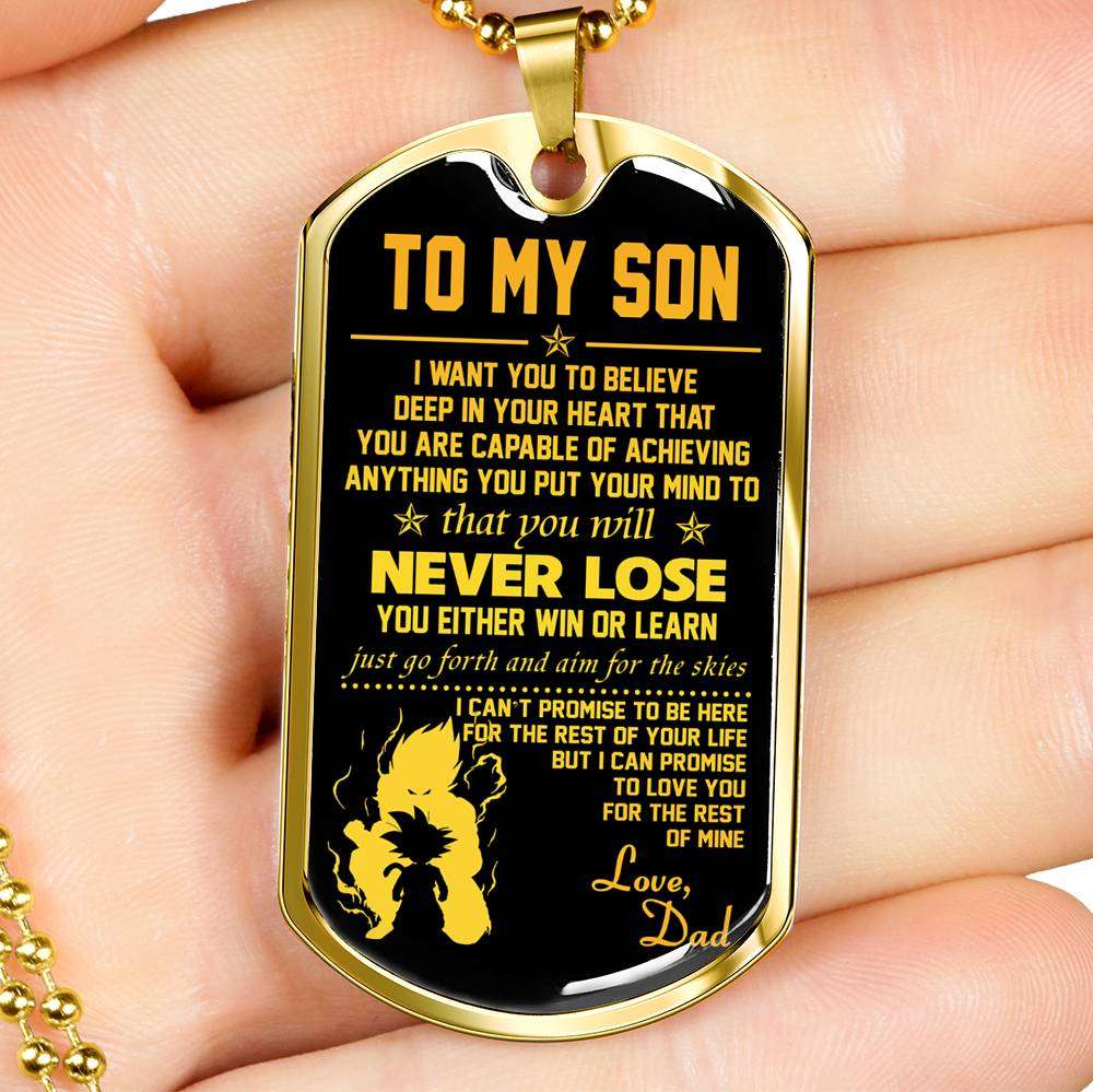 Son Dog Tag, Dog Tag For Son, Gift For Son, Son Necklace, Father And Son Dog Tag-122 Gifts For Son Rakva