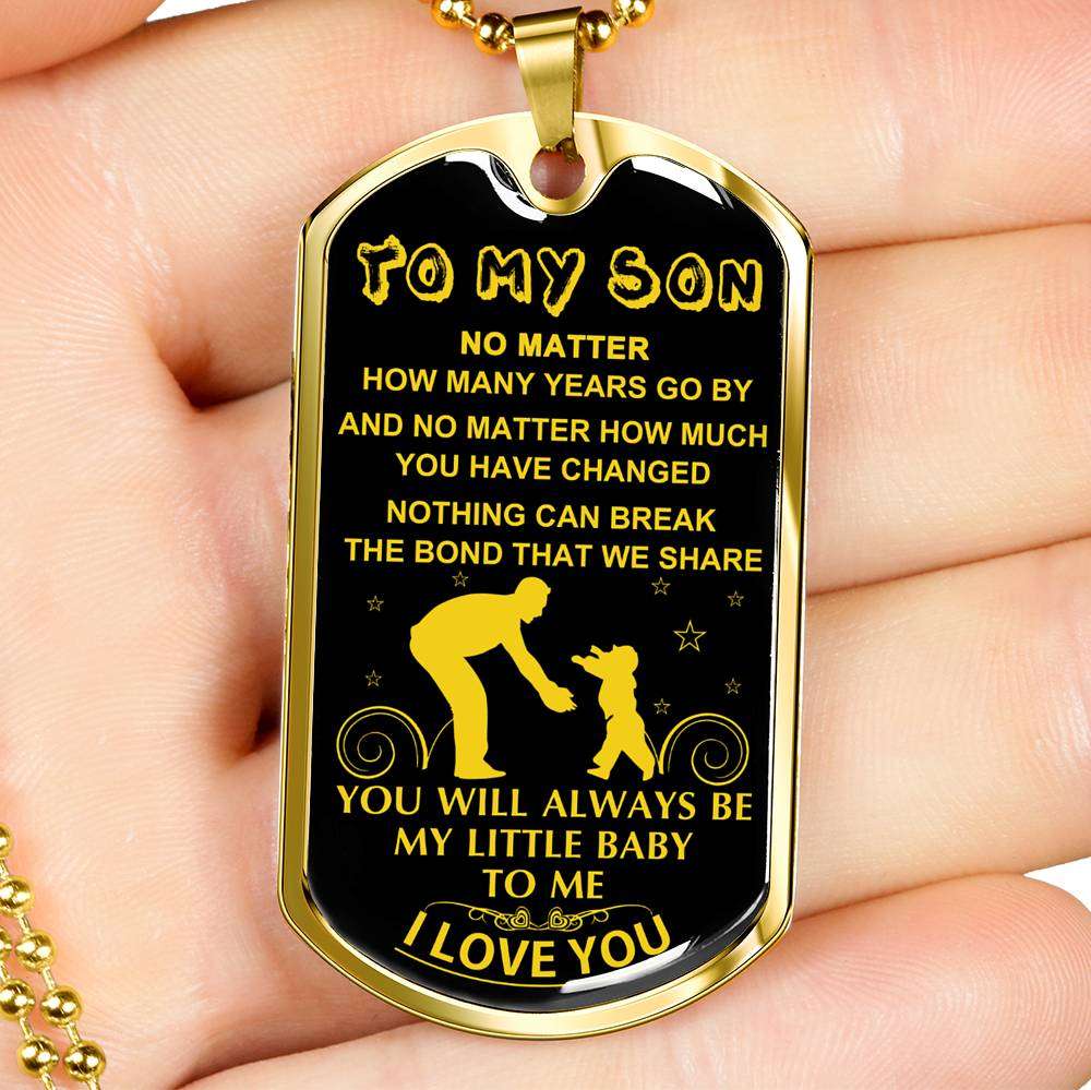 Son Dog Tag, Dog Tag For Son, Gift For Son, Son Necklace, Father And Son Dog Tag-127 Gifts For Son Rakva