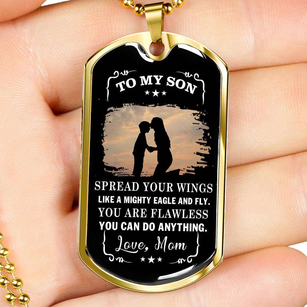 Son Dog Tag, Dog Tag For Son, Gift For Son, Son Necklace, Father And Son Dog Tag-139 Gifts For Son Rakva