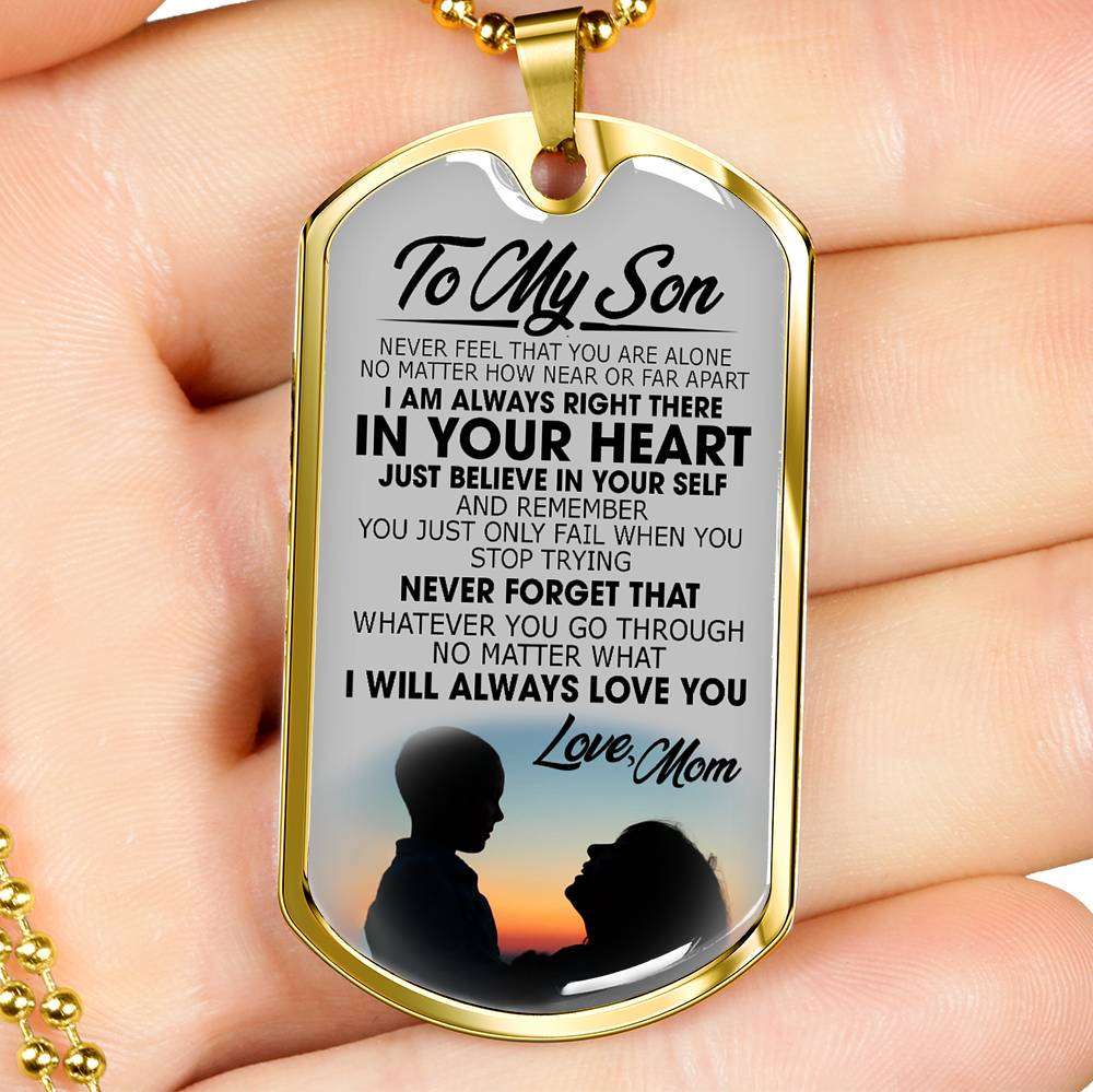 Son Dog Tag, Dog Tag For Son, Gift For Son, Son Necklace, Father And Son Dog Tag-31 Gifts For Son Rakva