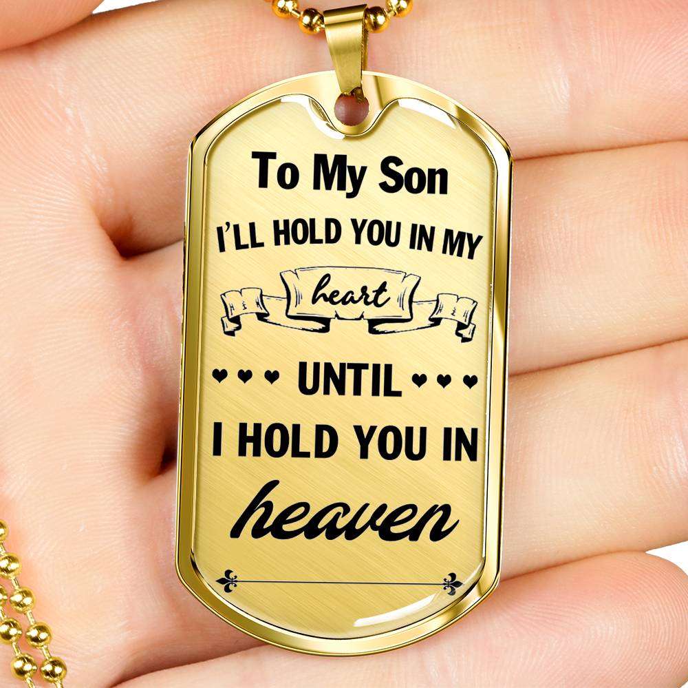 Son Dog Tag, Dog Tag For Son, Gift For Son, Son Necklace, Father And Son Dog Tag-48 Gifts For Son Rakva
