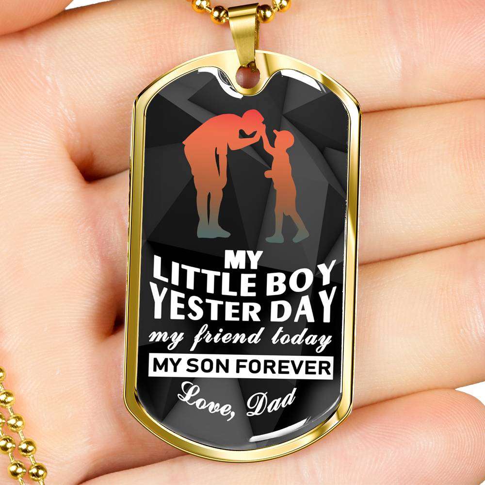 Son Dog Tag, Dog Tag For Son, Necklace Gift For Son, Father And Son Dog Tag-9 Gifts For Son Rakva