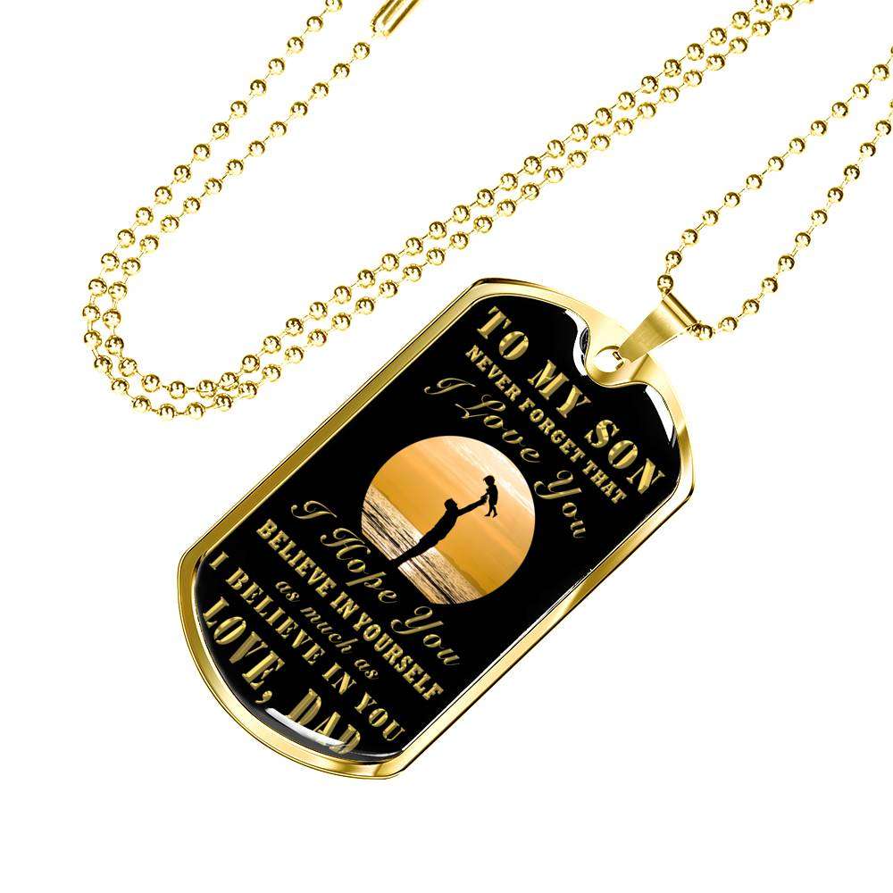 Son Dog Tag, Gift For Son Military Army Dog Tag Necklace “ To My Son Necklace Dog Tag-1 Gifts For Son Rakva