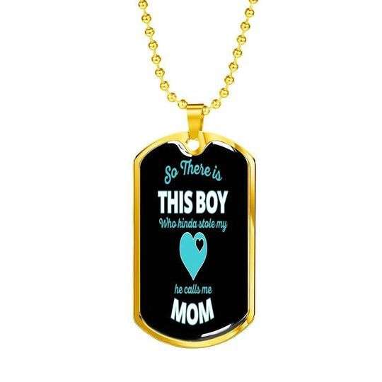 Son Dog Tag, This Boy Who Kinda Stole My Heart Dog Tag Necklace For Son Gifts For Son Rakva