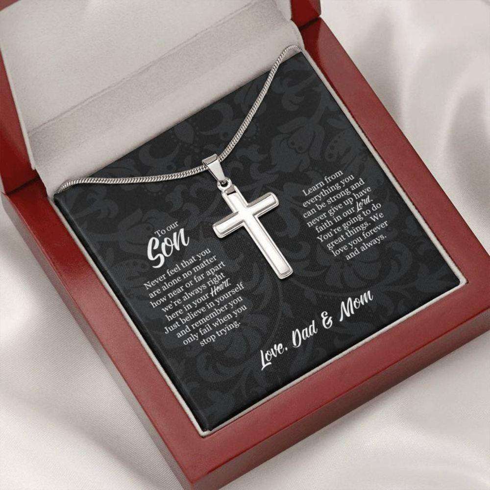 Son Necklace, To Our Son Necklace From Dad And Mom, Son Christmas Gifts, Confirmation Gift For Boys Gifts For Son Rakva