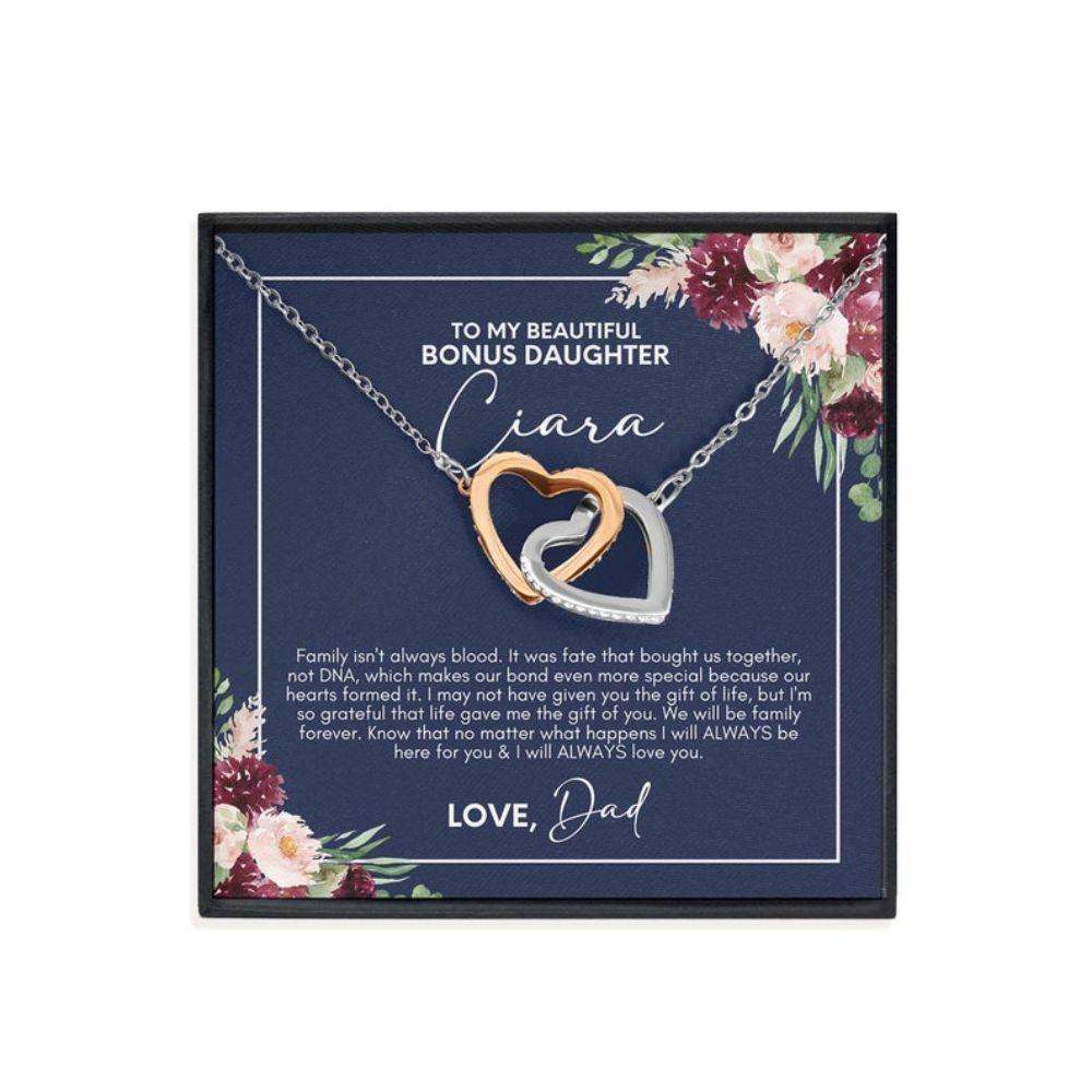 Stepdaughter Necklace, Bonus Daughter Gift, Stepdaughter Gift From