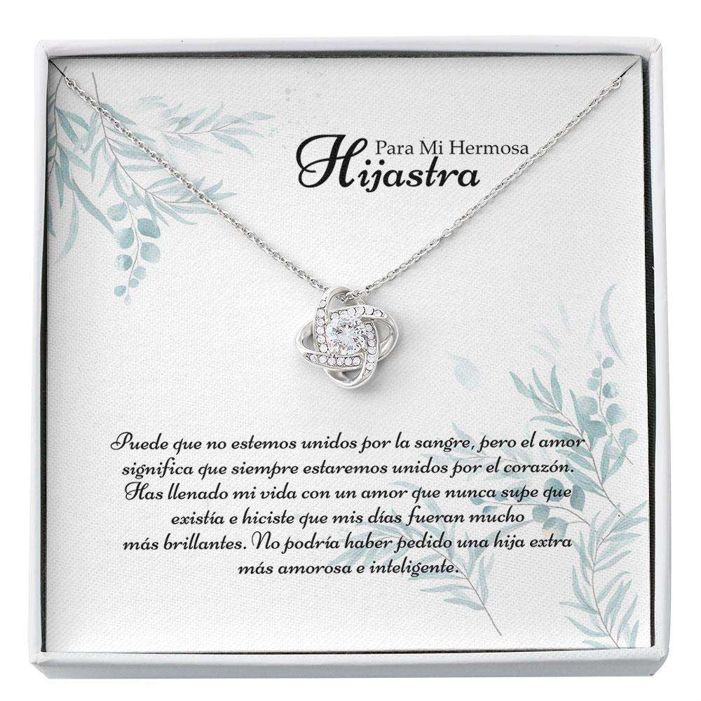 Stepdaughter Necklace, Hermosa Hijastra Regalo Spanish Stepdaughter Gift  Hijastra Collar Navidad Latina Bonus Daughter Custom Necklace