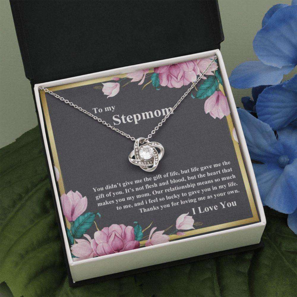 Stepmom Necklace, Gift For Step Mom From Step Daughter, Life Gave