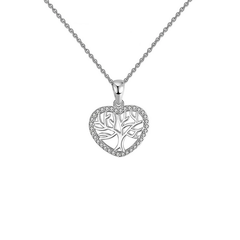 Tree of Life Heartbeat: Pure Silver Mini Pendant Necklace Set