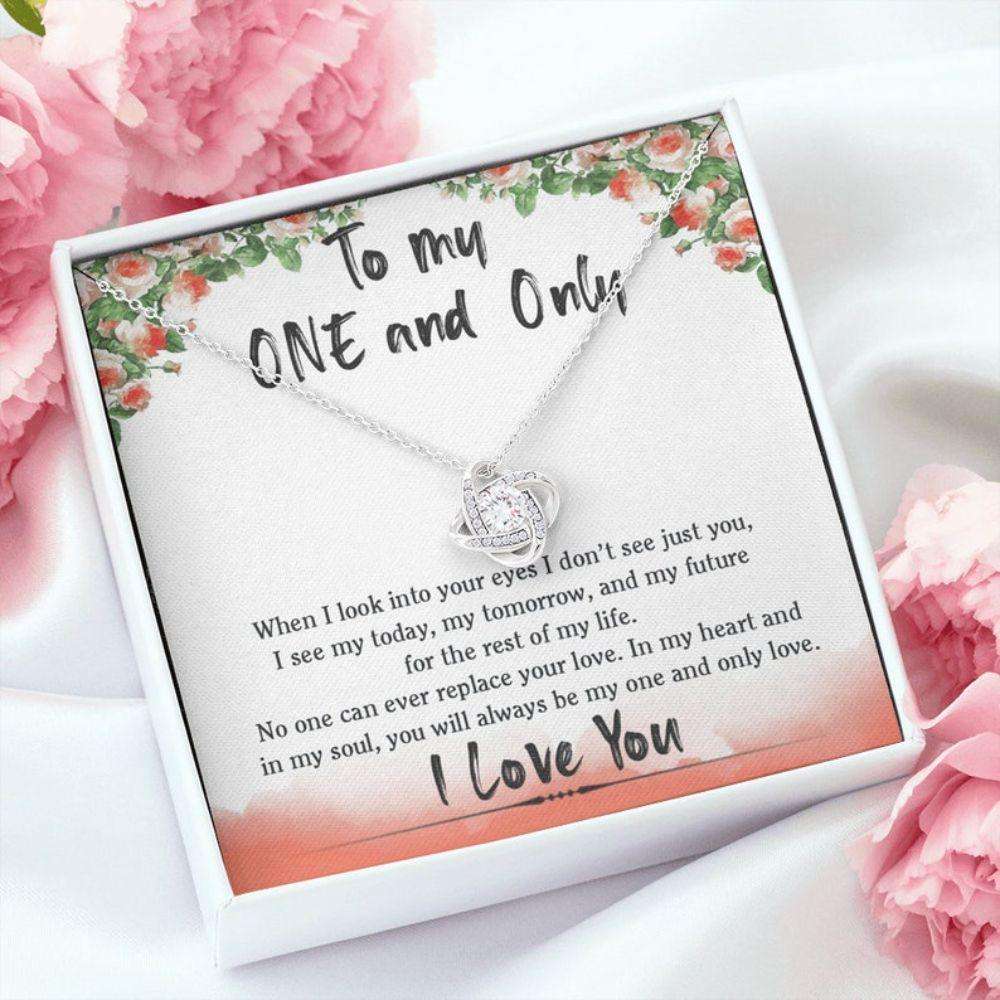 Wife Necklace, Girlfriend Necklace, To My One And Only Necklace