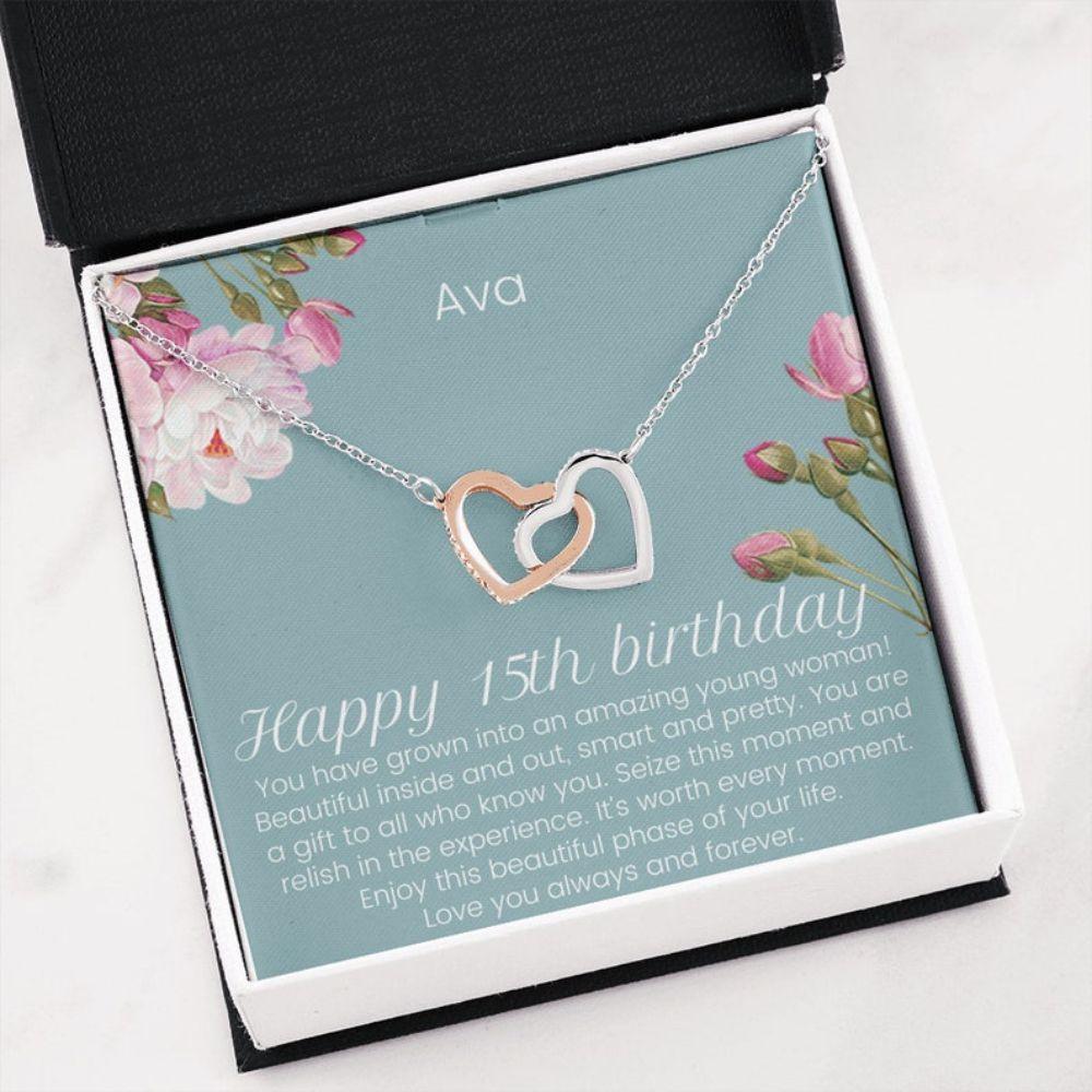 Daughter Necklace, 15Th Birthday Necklace Gift Girl, Gift For 15 Year –  Rakva