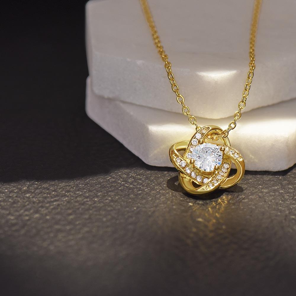 Mom Necklace, Mom Gift, Mother Necklace “ Gift For Mom Mothers Day Love Knot Necklace Rakva