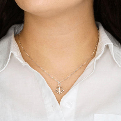 Rakva Anchor Style - 925 Sterling Silver Necklace Set