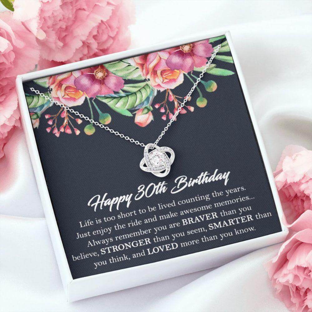 30Th Birthday Necklace Gift For Her, 30Th Birthday Necklace For Women, 30 Year Gift Necklace For Women, Happy 30Th Birthday, Friend 30Th For Karwa Chauth Rakva