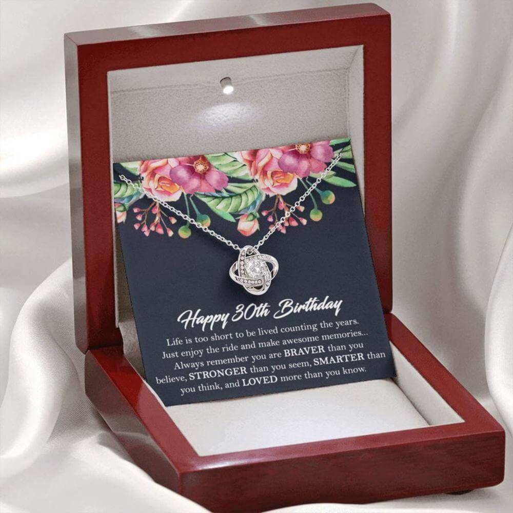 30Th Birthday Necklace Gift For Her, 30Th Birthday Necklace For Women, 30 Year Gift Necklace For Women, Happy 30Th Birthday, Friend 30Th For Karwa Chauth Rakva