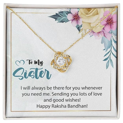Meaningful Rakhi Gift for Sister - Pure Silver Pendant and Message Card Gift Box