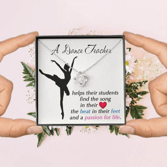 A Dance Teacher Necklace, Gift For Dance Teacher, Dance Coach, Ballet Teacher Appreciation Gift, Gift For Teacher Birthday Necklace Rakva