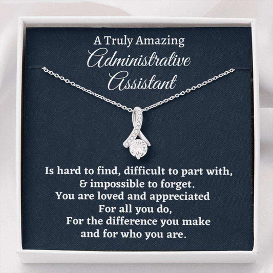 Administrative Assistant Necklace, Appreciation Gift For An Administrative Assistant, Necklace Personalized Gift Rakva