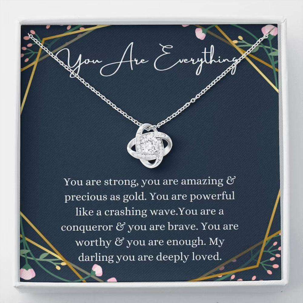 Affirmation Necklace, Inspirational Gift, Encouragement Necklace, Support Gift Rakva