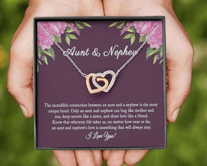 Aunt Necklace, Aunt Necklace Gift From Nephew, Aunt Nephew Necklace Gifts For Goddaughter / Godson Necklace Rakva