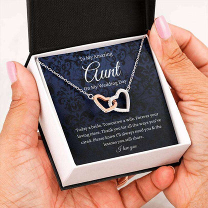 Aunt Necklace, Aunt Of The Bride Necklace Gift From Niece, Bride To Auntie Wedding Day Gift Gifts For Godmother/ Godfather Rakva