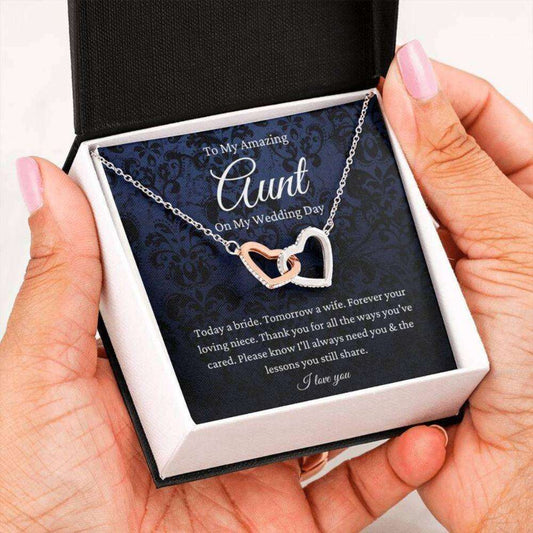 Aunt Necklace, Aunt Of The Bride Necklace Gift From Niece, Bride To Auntie Wedding Day Gift Gifts For Godmother/ Godfather Rakva
