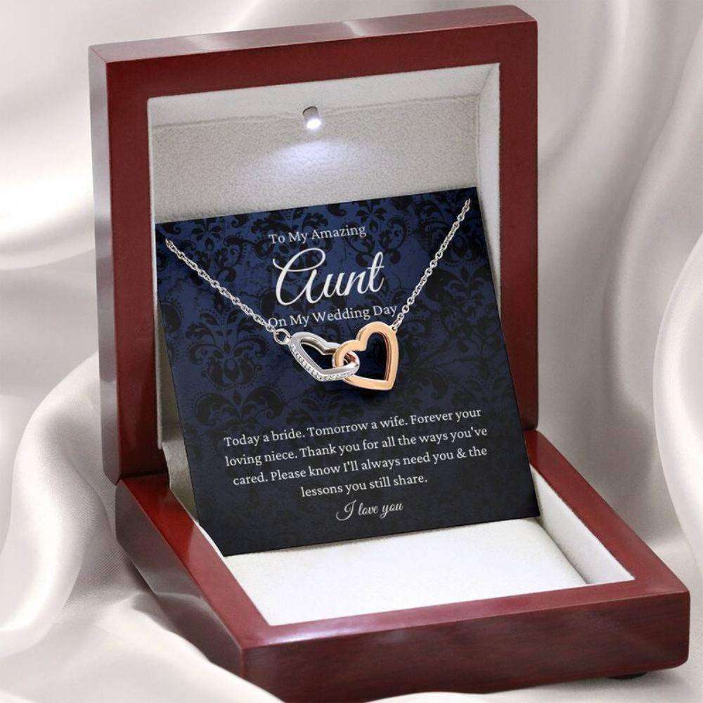 Aunt Necklace, Aunt Of The Bride Necklace Gift From Niece, Bride To Auntie Wedding Day Gift Gifts For Godmother/ Godfather Rakva