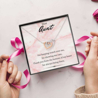 Aunt Necklace, Dear Aunt Necklace, Keeping Watch, Gift For Auntie From Niece Nephew Gifts For Goddaughter / Godson Necklace Rakva