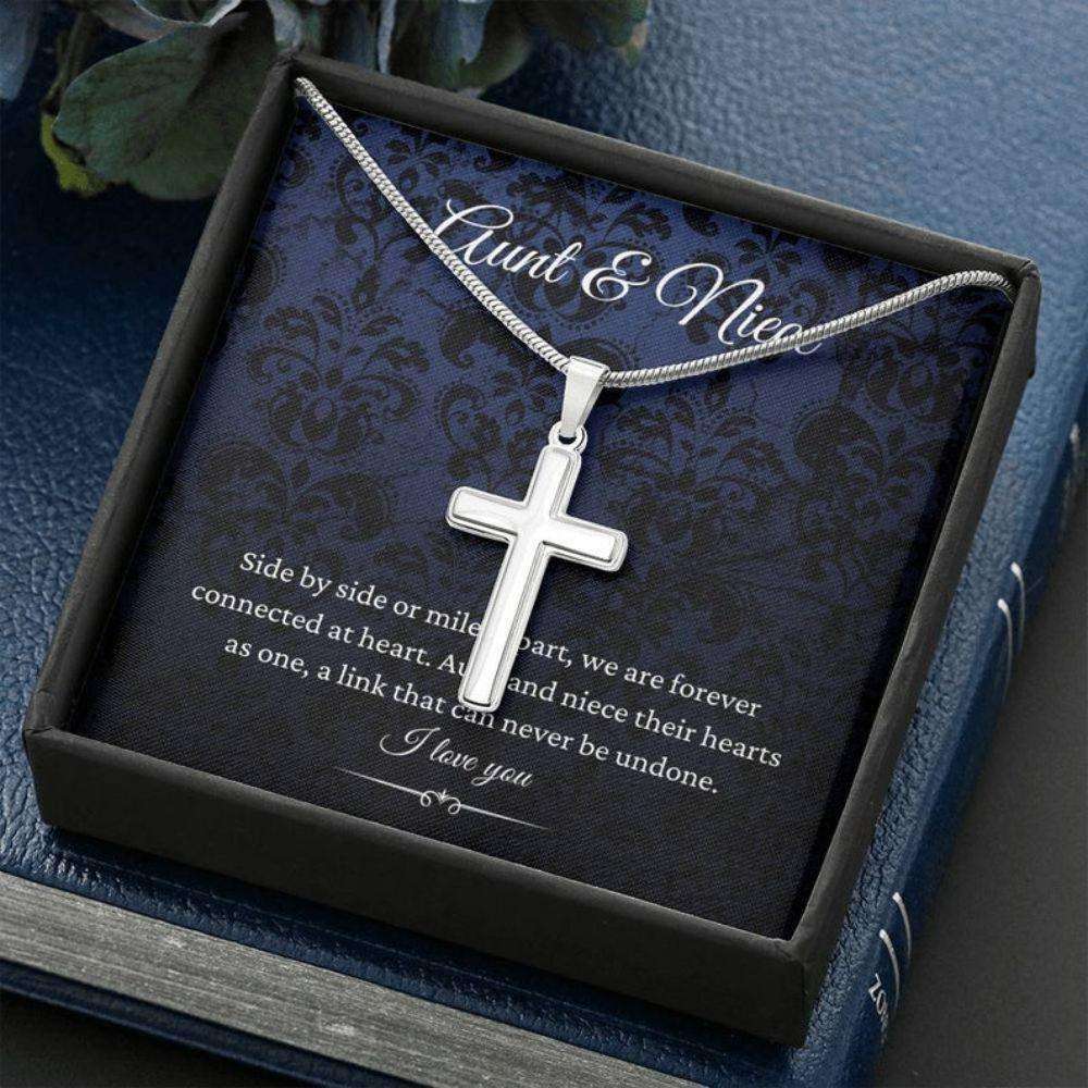 Aunt Necklace, Niece Necklace, Aunt & Niece Necklace Hearts As One, Aunt Niece, Gift For Aunt Auntie Gifts For Goddaughter / Godson Necklace Rakva